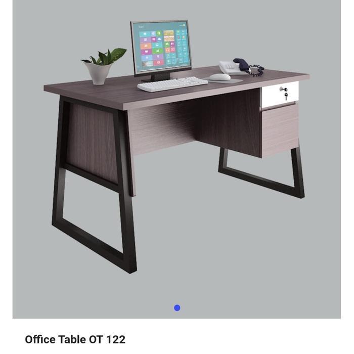 Meja Kantor 1/2 Biro Kaki Besi Ot122