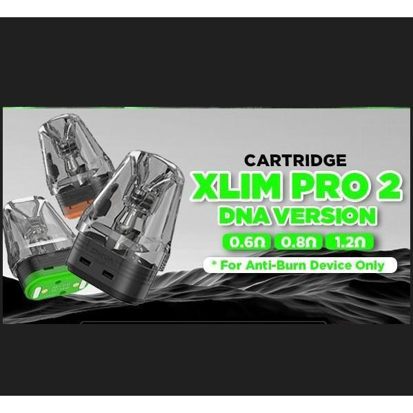 CATRIDGE XLIM TOP FILL DNA STAINLESS STEEL 0.6 0.8 OHM FOR ANTI BURN DEVICE AUTHENTIC BY OXVA