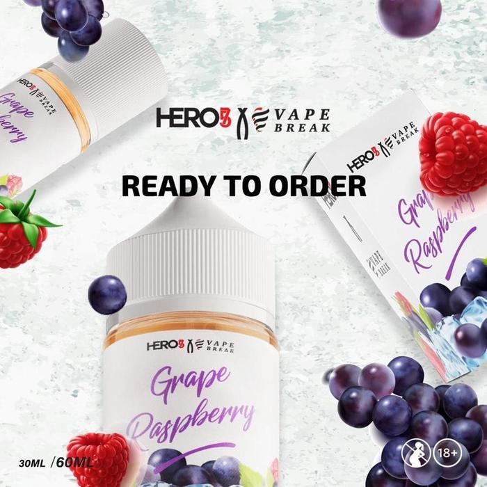 R57 GRAPE RASPBERRY 30ML 14MG PODS SERIES BY HERO57