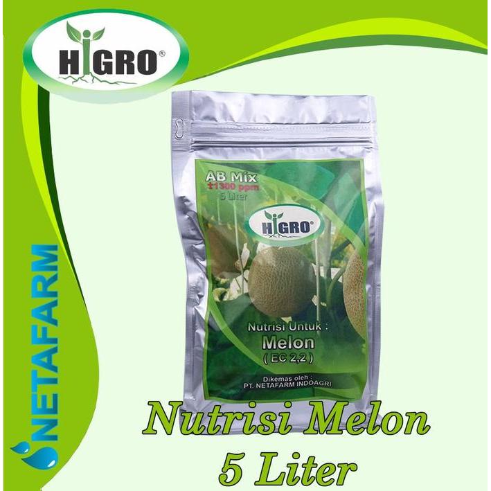 HiGRO - Nutrisi Hidroponik AB Mix MELON 5 liter Tanaman