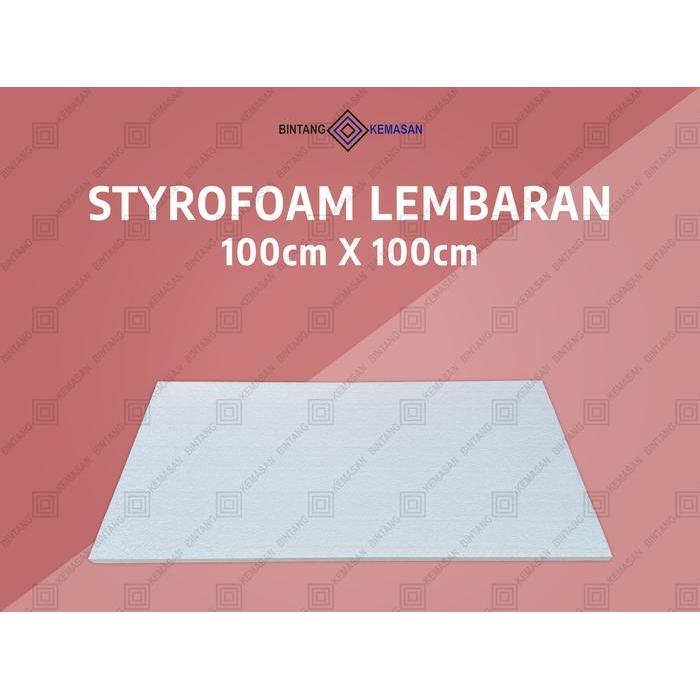 News Styrofoam Lembaran 100 x 100 x 3cm Density 16 - Lembaran Foam