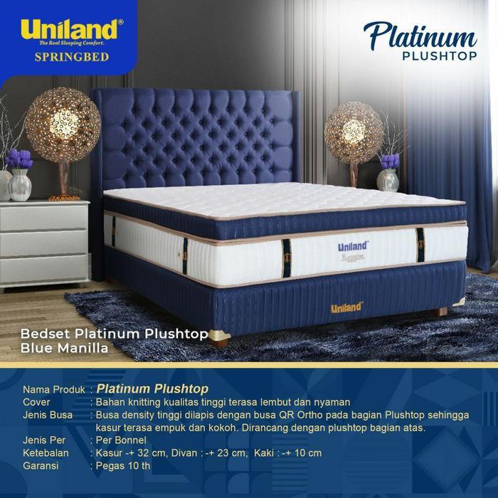Springbed Uniland 160X200 Fullset Platinum Plushtop