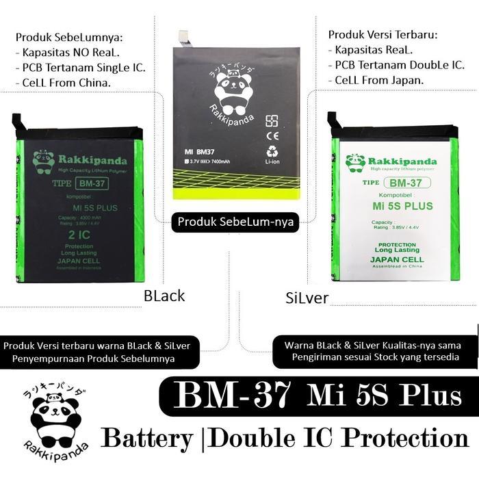 zmaa- Baterai Xiaomi Mi 5S Plus Mi5S Plus Bm37 Bm-37 Double Ic Protection