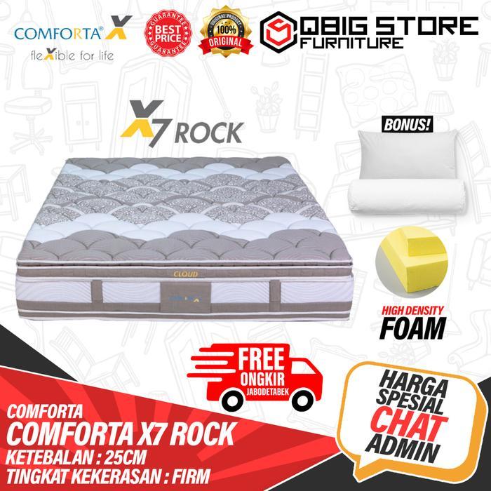 Springbed Comforta X X7 Rock Firm Full Set Spring Bed Kasur Matras