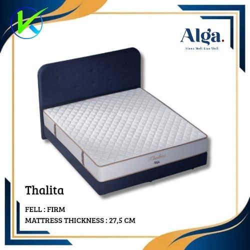 Springbed Alga Thalita Sandaran Lucas Fullset Ukuran 120X200