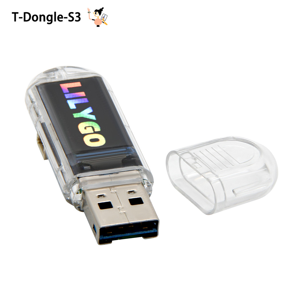 Lilo T-Dongle-S3 For Nerdminer V2 Esp32-S3 Development Board Dongle 0.96 Inch St7735 Lcd Display
