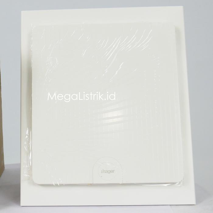 Hager Box MCB 12 Grup Inbow VF112PM / Rumah MCB 1 Baris 12 Group / Modul IB Tanam Pintu Polos Flat