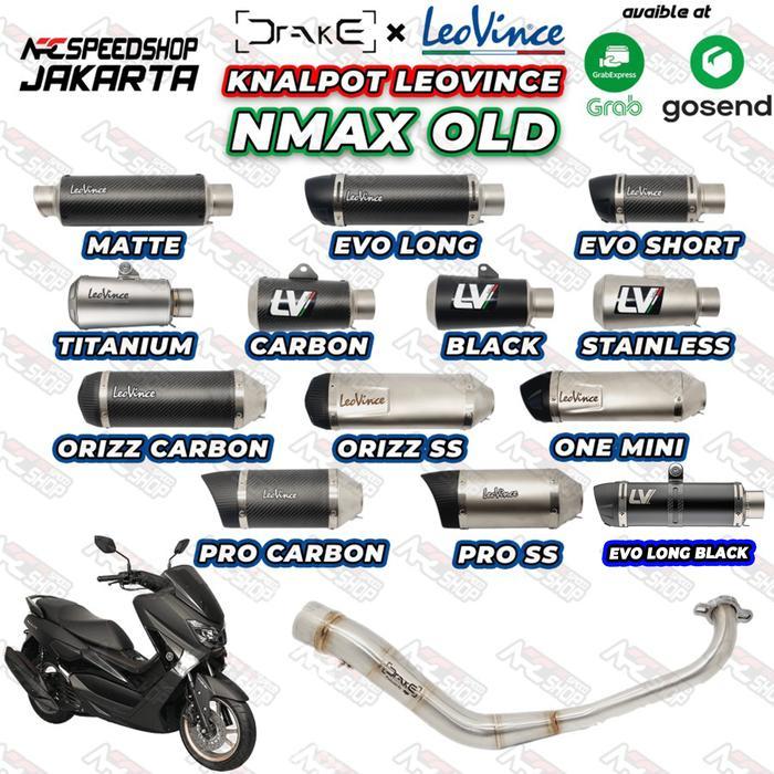 KNALPOT HEADER R9 Drake YAMAHA N 155 OLD + SILENCER LEOVINCE SERIES