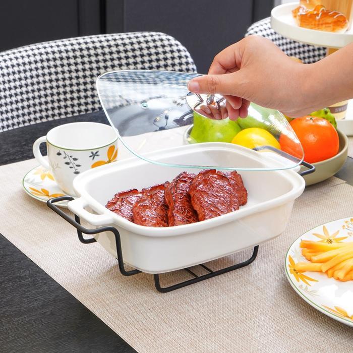 Appetite 28 Cm Casserole Penghangat Makanan Rectangle