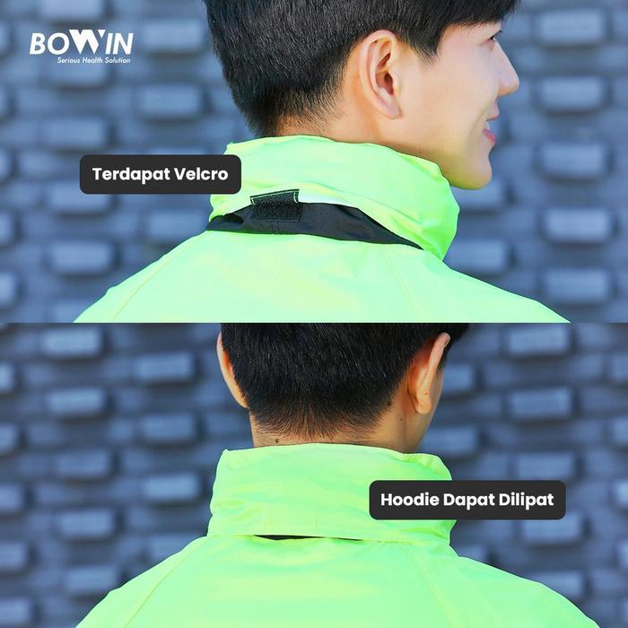 Bowin Jas Hujan Premium Anti Bakteri (Extra Face Shield + Masker)