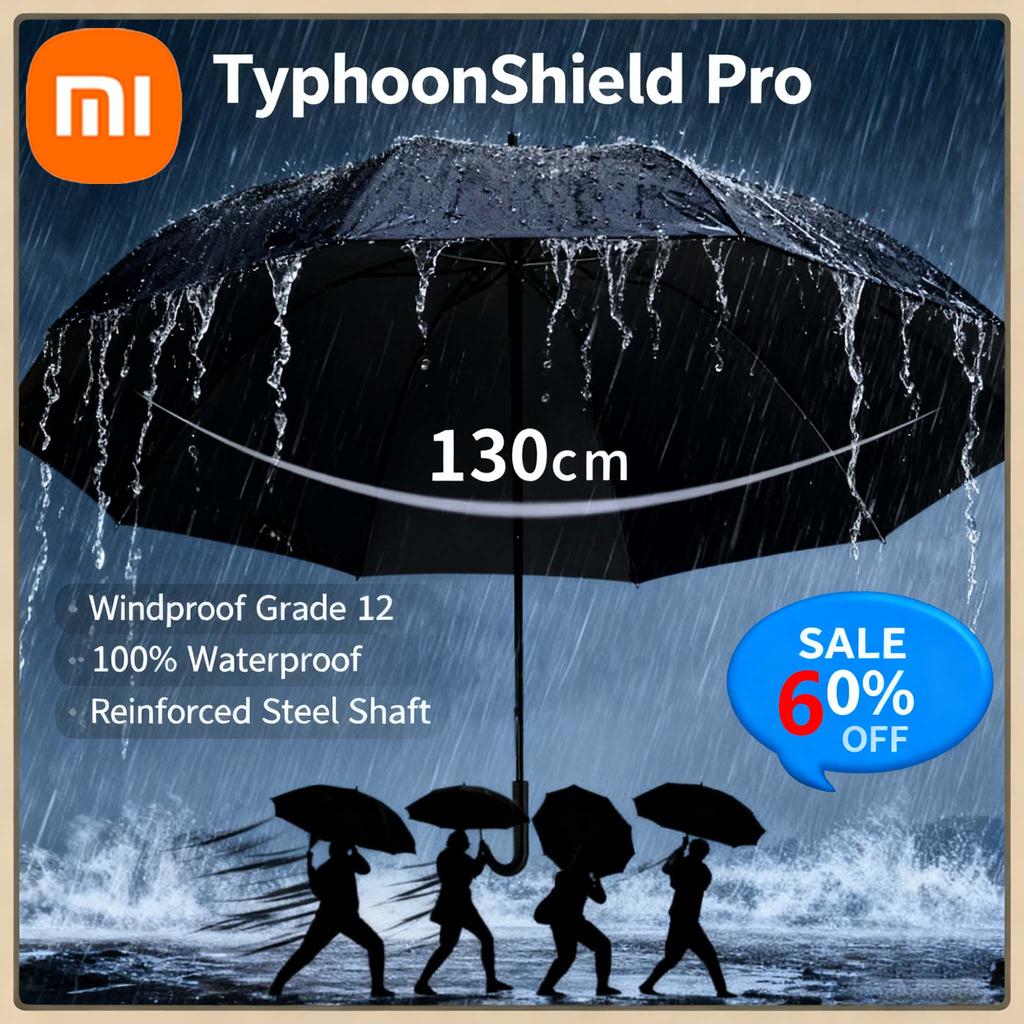 Mijia Extra-Large Folding Umbrella Heavy-Duty Reinforced Portable Travel Windproof Rain Umbrella