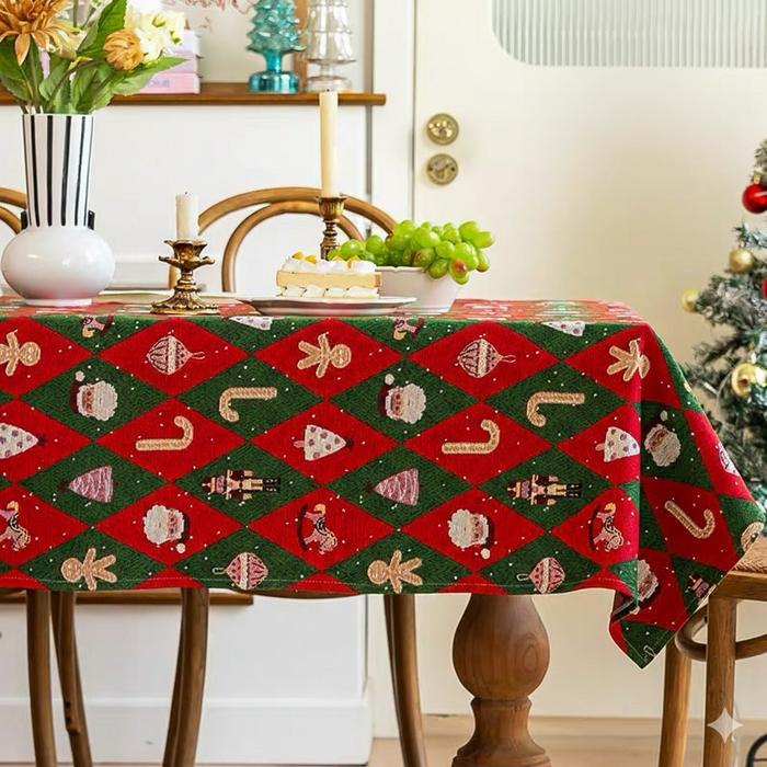 Promo Taplak Meja Makan Natal Alas Meja Makan Kain Dekorasi Christmas Original