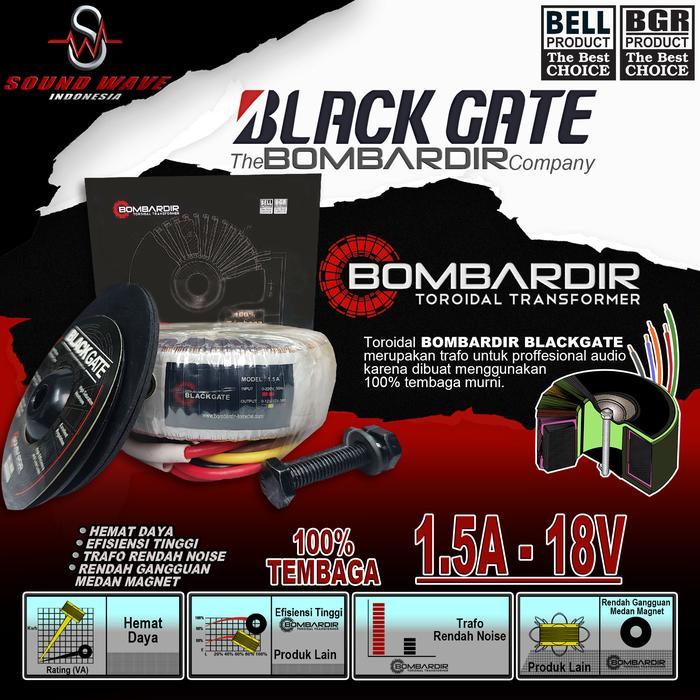 TRAFO TOROID 1,5A - 18V (- CT)