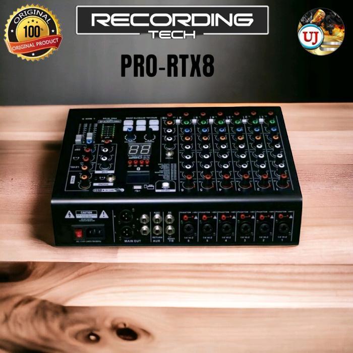 RECORDING TECH PRO RTX8 PROFESSIONAL AUDIO MIXER 8 CHANNEL PRO-RTX8 ORINAL