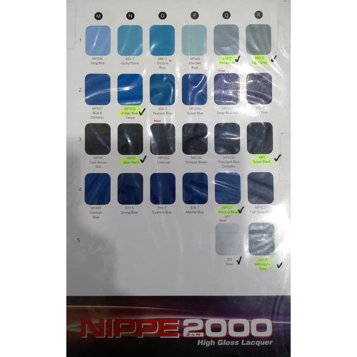 npys- Cat Duco 1 Kg Nippe 2000 Hitam Putih Clear / Cat Duko Mobil Gloss Doff