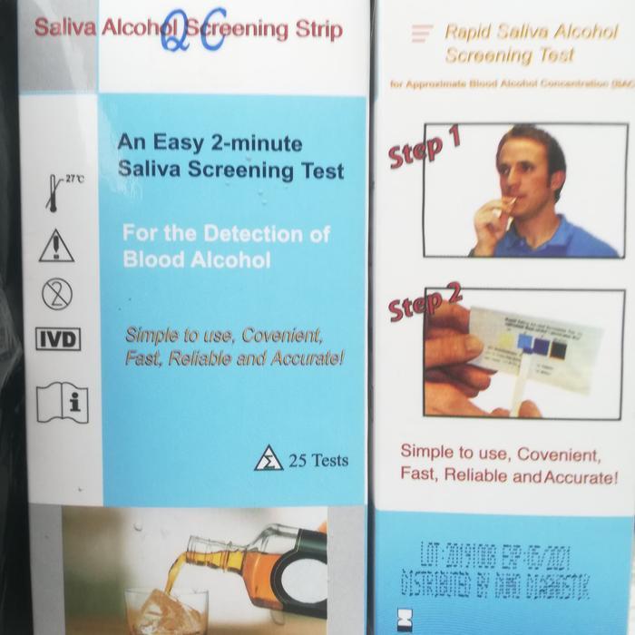 ALAT TEST SALIVA ALKOHOL 25 TEST STRIP