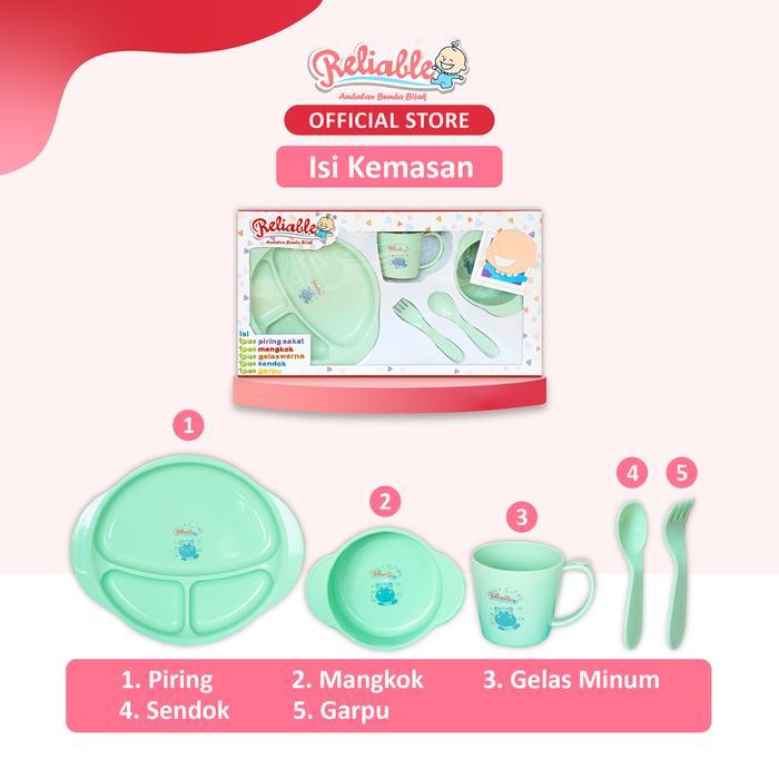 Reliable Feeding Set Bayi Tempat Makan Minum Bayi Box Besar - 5006