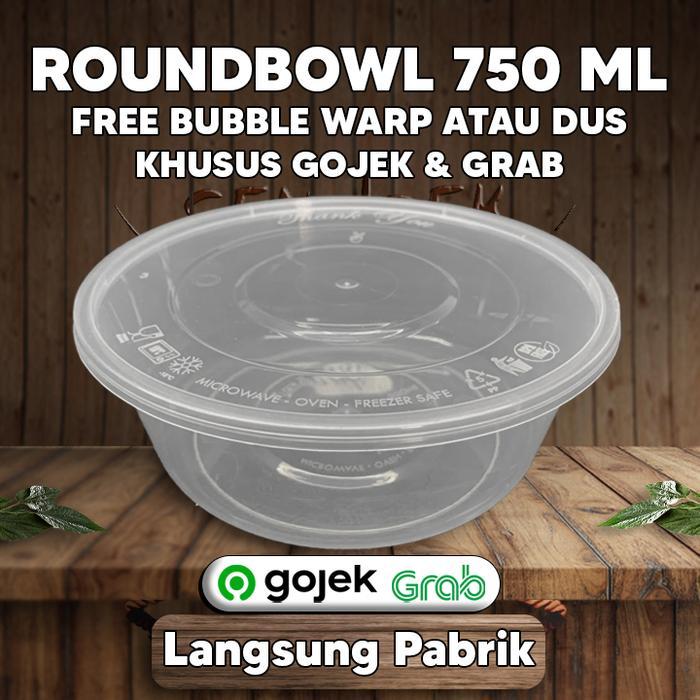 Thinwall Mangkok 750ml / Mangkuk Plastik 750 ml / Thinwall Bulat 750ml