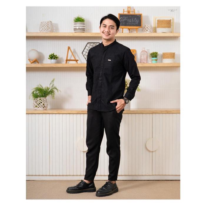 Havar Syamil Kemeja Koko Muslim Premium Slimfit Lengan Panjang