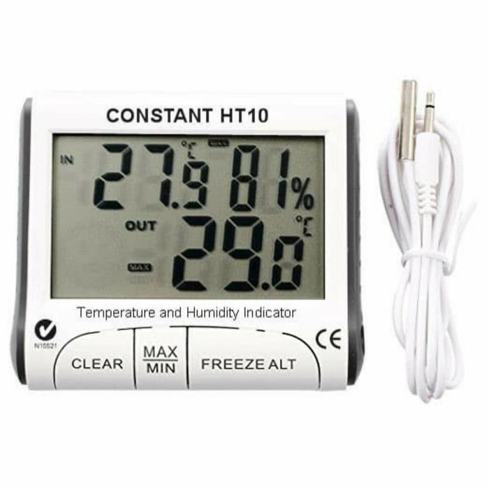 [produk baru] GARANSI HT10 TEMPERATUR SUHU RUANGAN KELEMBAPAN - INDOOR/OUTDOOR HT 10
