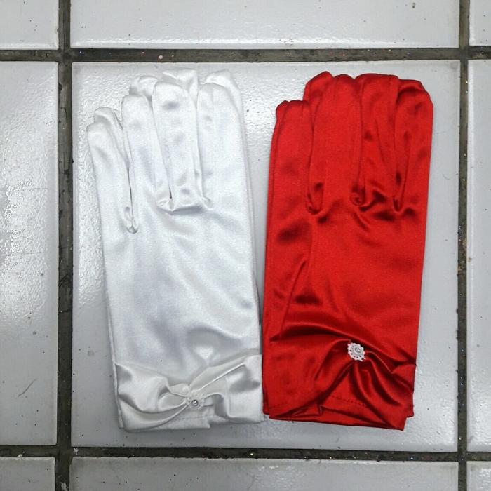 Sarung Tangan Pendek Satin Anak