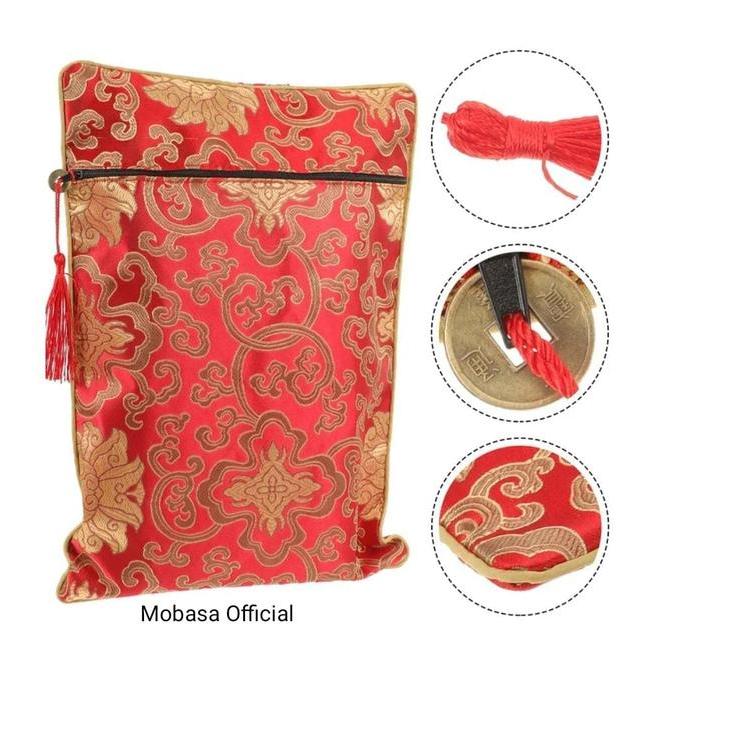 Dompet Perhiasan / Dompet Imlek / Dompet Angpao Merah Wanita