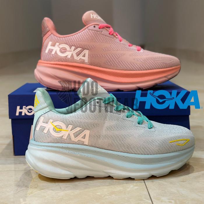 Hoka One Carbon Clifton 9 X2 Sepatu Lari Unisex Outdoor Sneakers 100% Original Size 37-41 Harga