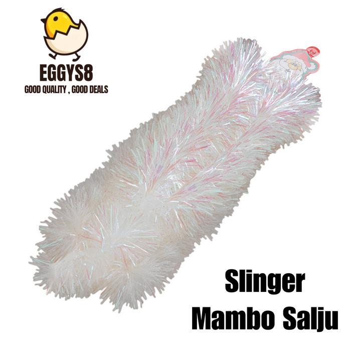 Slinger Natal Salju Mambo Tebal Slinger Rumbai Dekorasi Hiasan Natal Hijau
