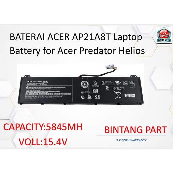 BATERAI ACER AP21A8T Laptop Battery for Acer Predator Helios 300