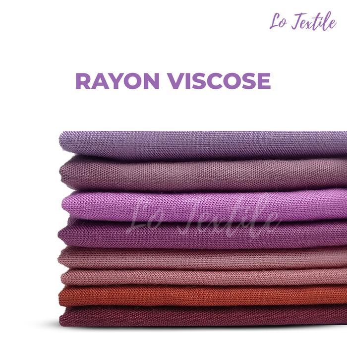 Kain Rayon Polos Viscose Uniqlo 0.5 Meter (Seri 2) Bahan Katun Cotton