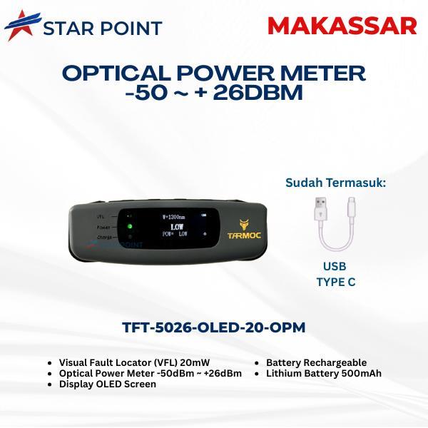 Tarmoc Tft-5026-Oled-10-Opm Usb-C Rechargeable Opm Vfl Senter