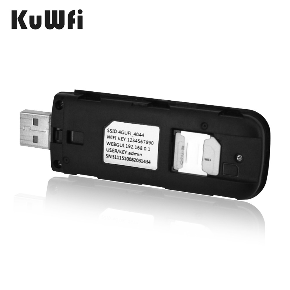" Kuwfi 4G Wifi Modem Dongle Unlocked 150M Usb Router Cat4 Wireless Lte "