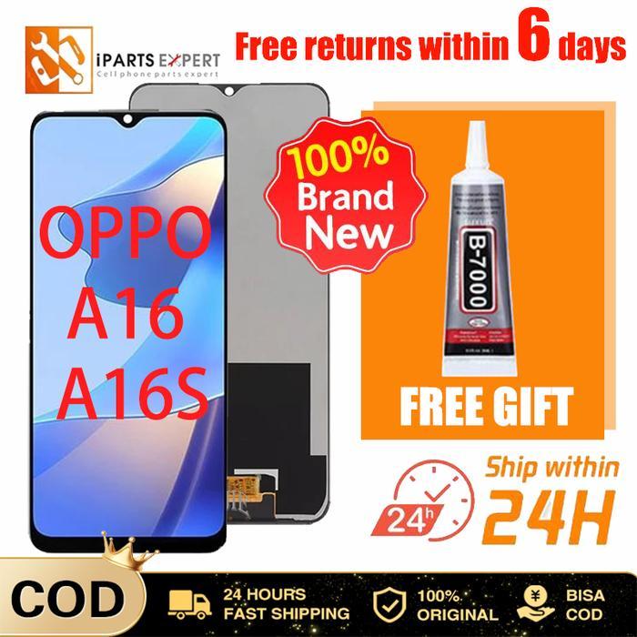IPARTSEXPERT Original LCD Asli untuk OPPO A16 A16s A54s 2021 CPH2269 Tampilan LCD Layar Sentuh