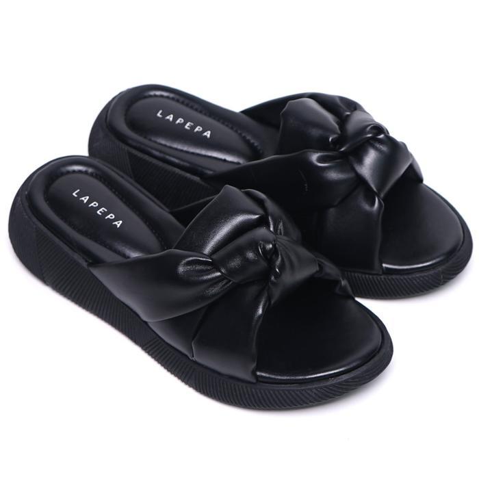 Patris - Sandal Wanita Wedges 3Cm Size 36 - 41 Sendal Rumahan Casual Premium Original Kekinian Terbs