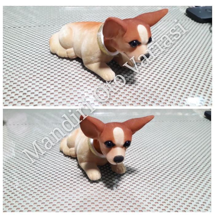 BONEKA PAJANGAN DASHBOARD BONEKA GOYANG MOTIF ANJING CIWAWA BARU