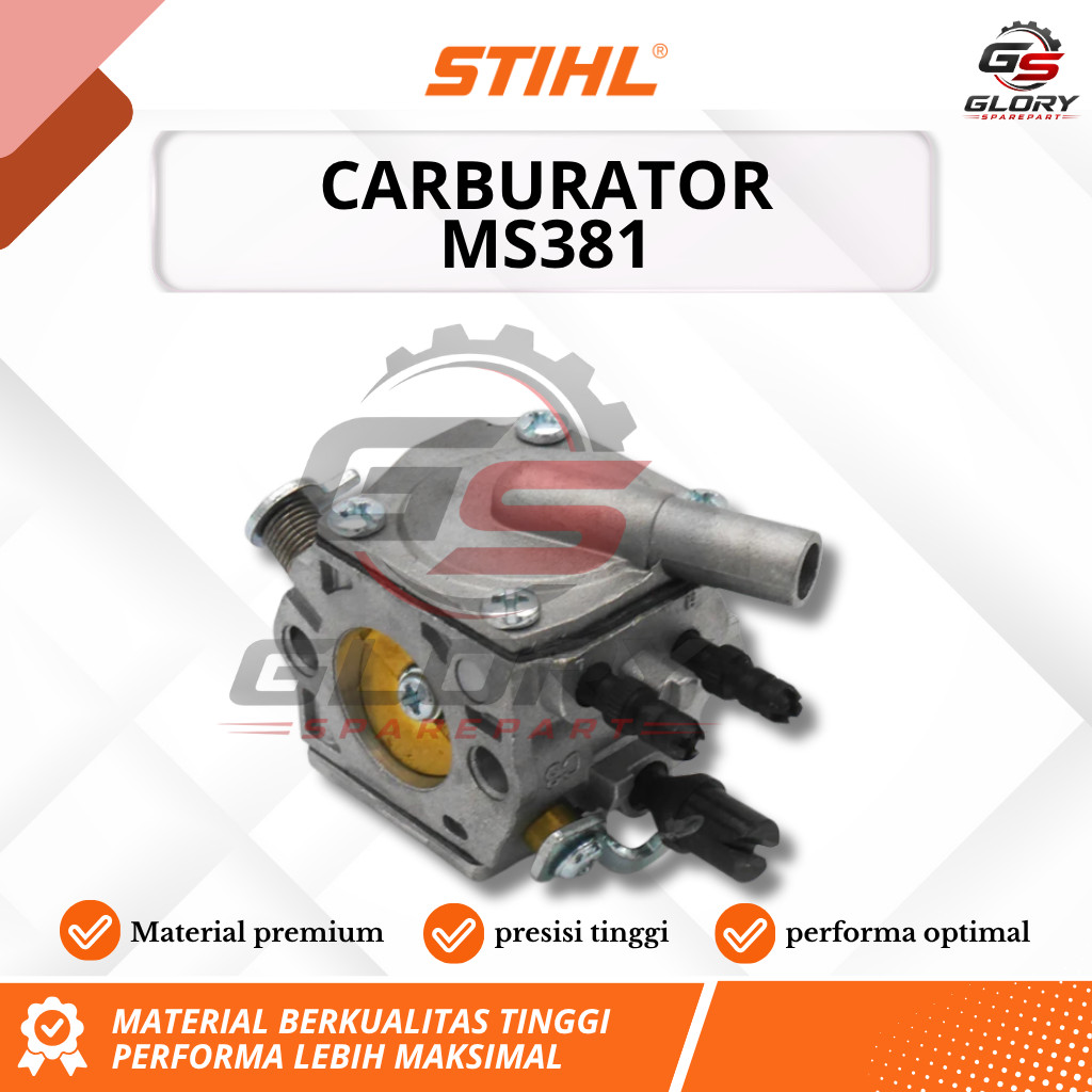 Karburator Original STIHL untuk Chainsaw MS 381 - Aliran Bahan Bakar Stabil