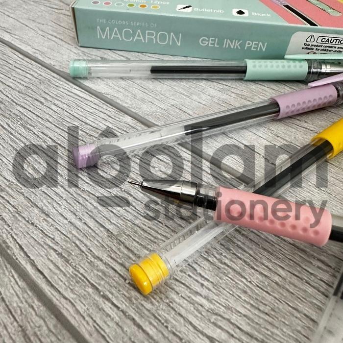 "New" Azka SELUSIN ( 12 PCS ) Pulpen Gel Macaron Vanco 0.5mm