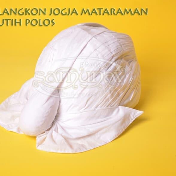 Blangkon Sunan Putih Polos Premium