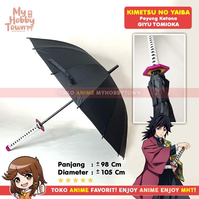 ORIGINAL Payung Anime Kimetsu no Yaiba Demon Slayer Giyu Tomioka READY STOCK