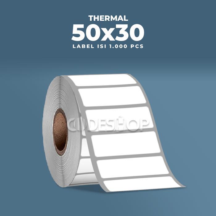LABEL BARCODE THERMAL 50X30MM (1 LINE) 1000PCS