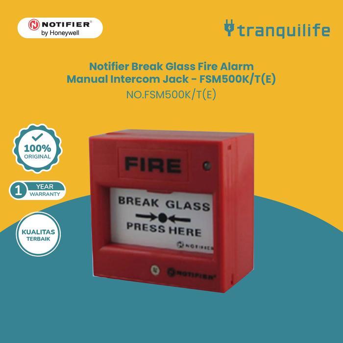 Notifier Alarm Kebakaran Manual Break Glass Fire Intercom Jack - Fsm500K Terlaris