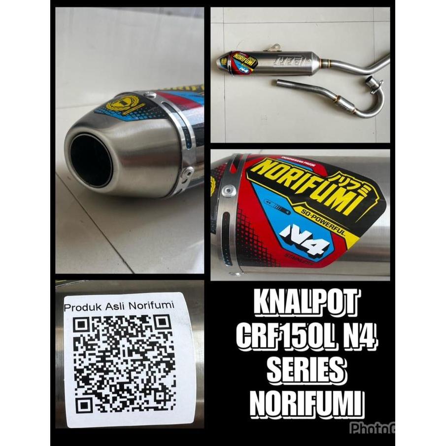 Knalpot Norifumi N4 CRF 150 L stainless ori