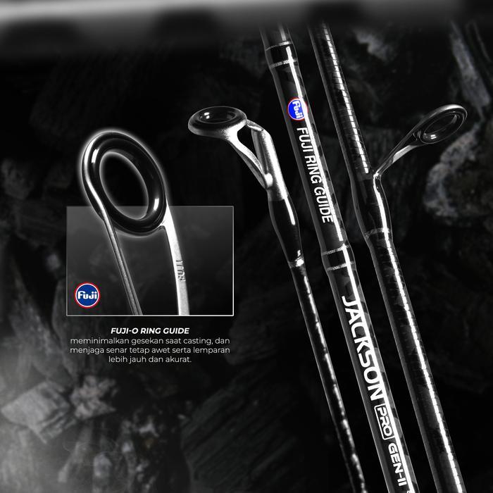 Joran Kenzi Jackson Pro 602 Gen-Ii - Joran Spinning Carbon Solid Full Fuji Guide Carbon X-Wrap Cocok