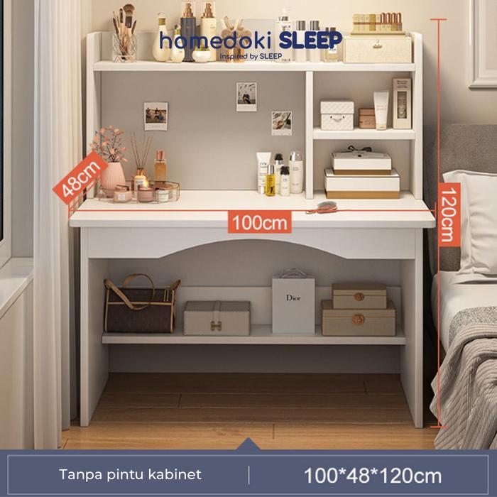 Homedoki Meja Belajar/Meja Belajar Anak/Meja Belajar Minimalis/Meja Belajar Aesthetic/Meja Rias
