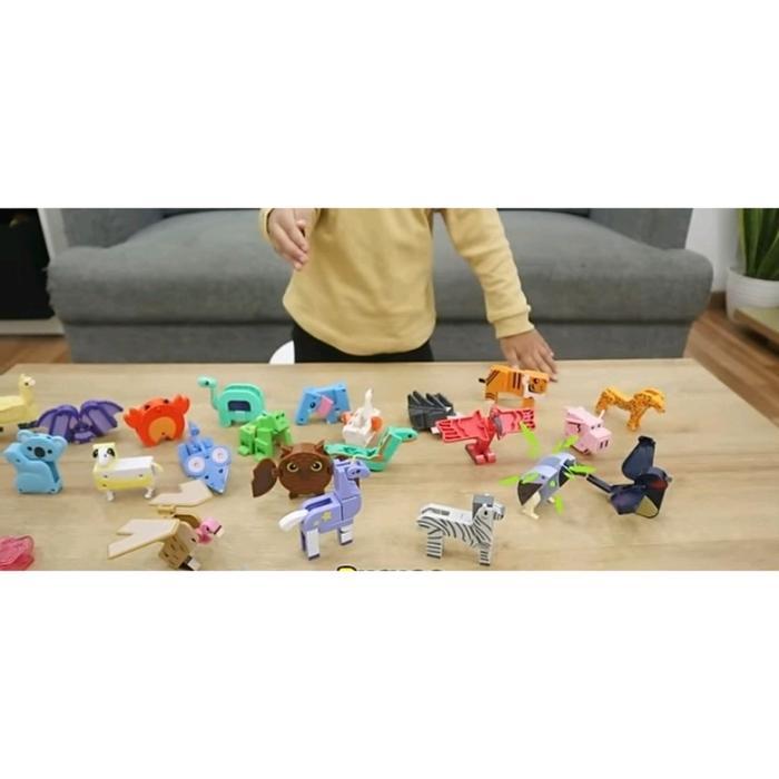 ` Emco Pocket Safari Emco Pocket Safary Mainan Edukasi Mainan Puzzle Hewan Puzzle Binatang Mainan