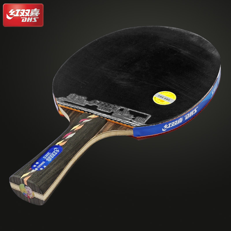 DHS R5002C Table Tennis Racket Professional 5 Wood 2 Carbon Ping Pong Racket Paddle Sticky Hurricane