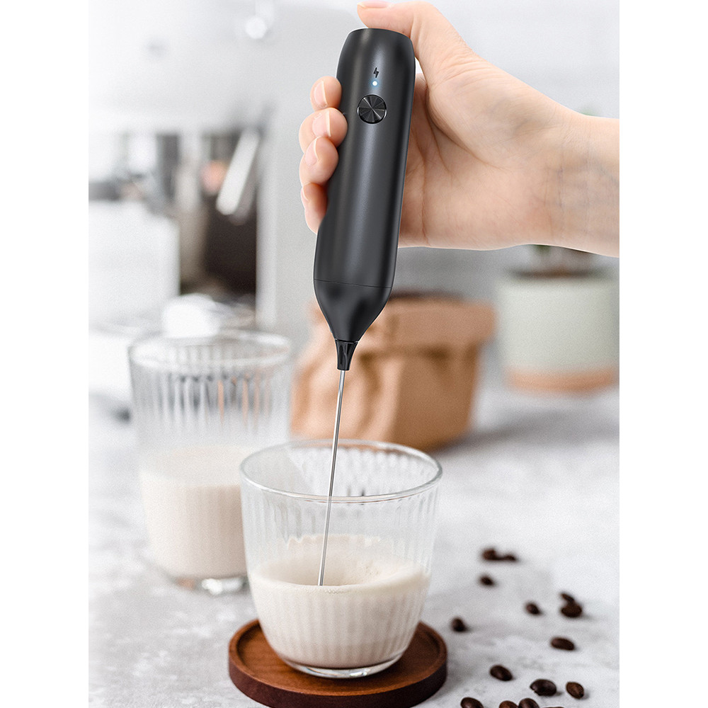 . Handheld Milk Frother Electric Coffee Frother 500Mah Usb-C -
