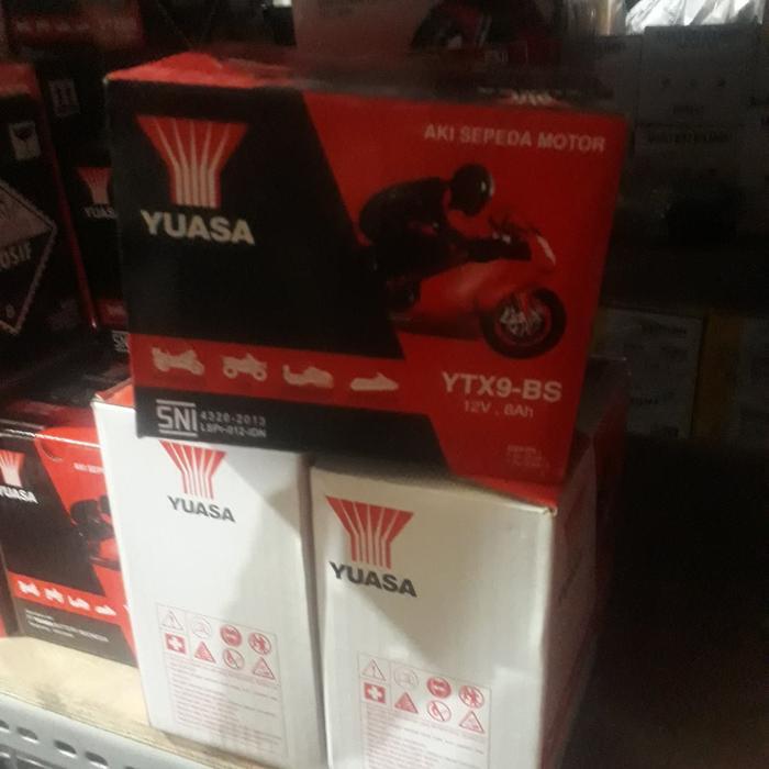AKI ACCU YTX9-BS YTX9 NINJA DLL YUASA OK.