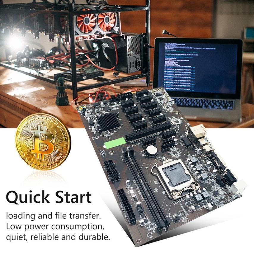 . B250 Mining Expert 12 Pcie Mining Rig Btc Eth Mining Motherboard For -