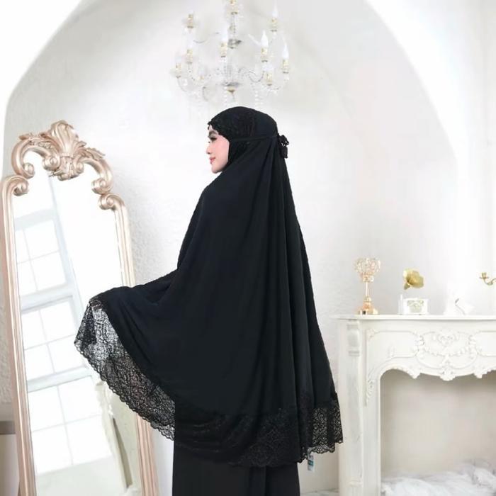 Mukena 2 In 1 Sutera Silk By Poeti Full Renda